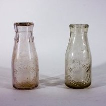 M. A. Smith glass milk bottles - Fronts